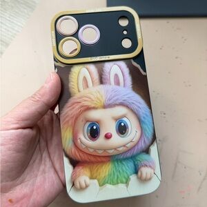 Cute Rainbow Labubu iPhone 17 Pro Max Case